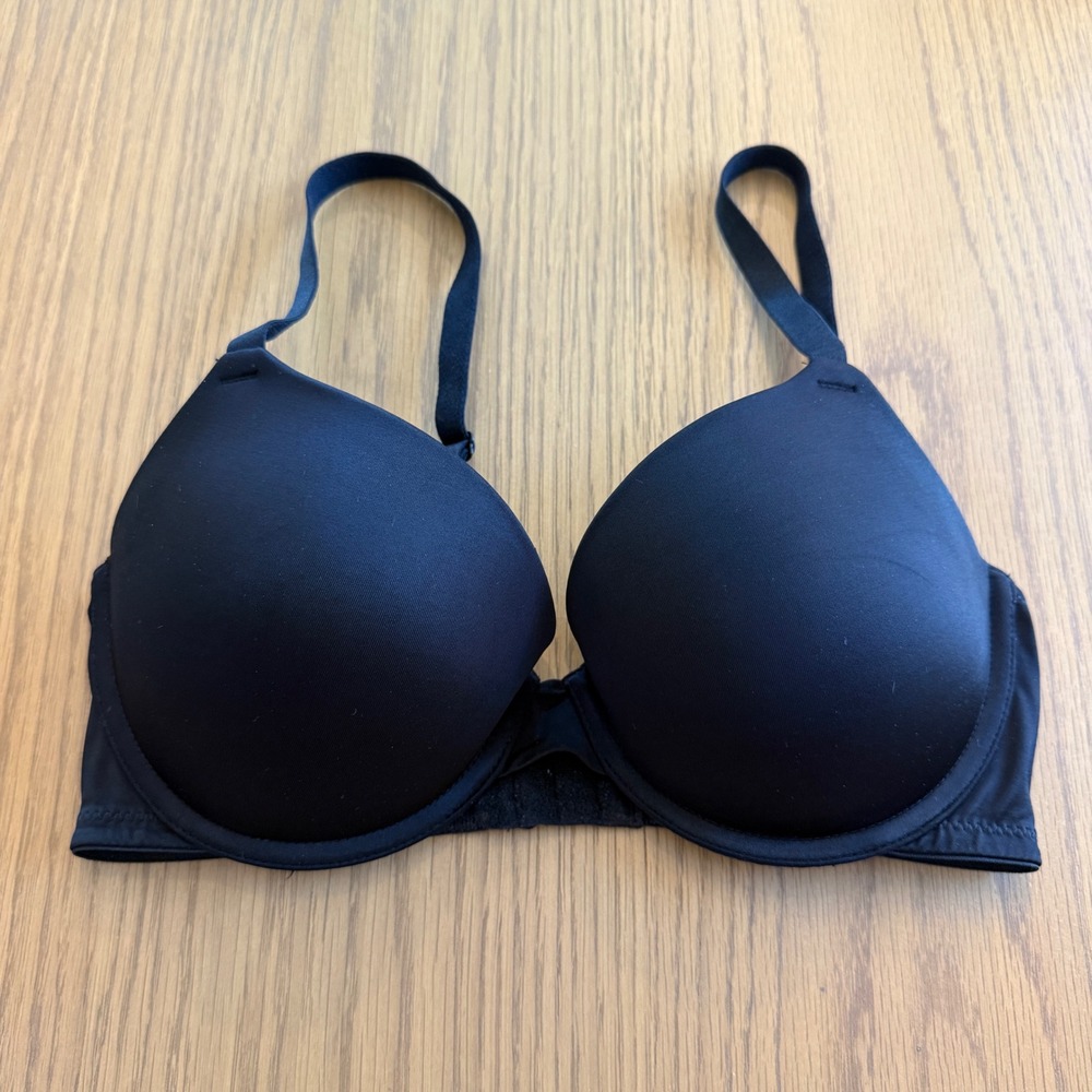 Auden Push Up Demi Bra Womens 32D Black